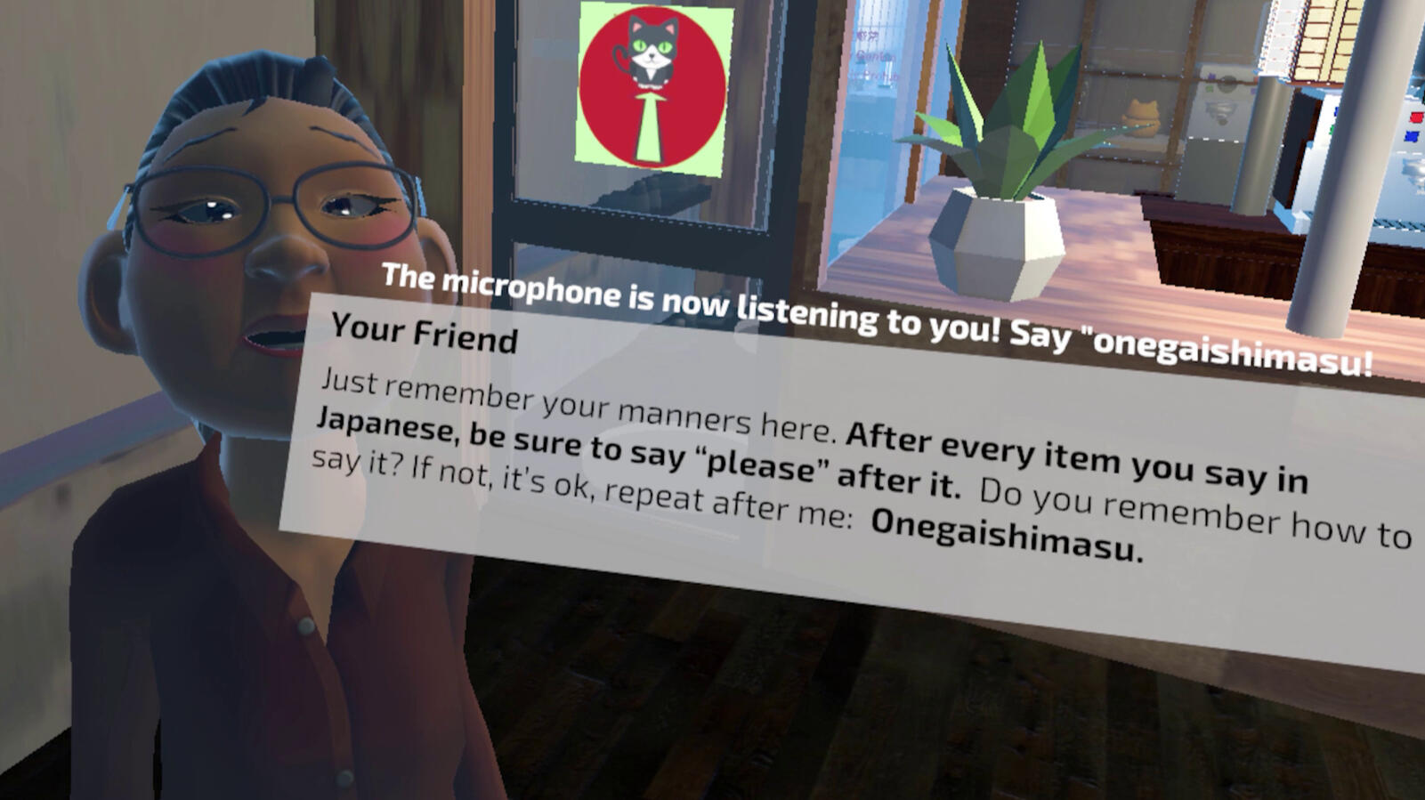 Learning to say &quot;Thank You&quot; in Japanese with your friend!